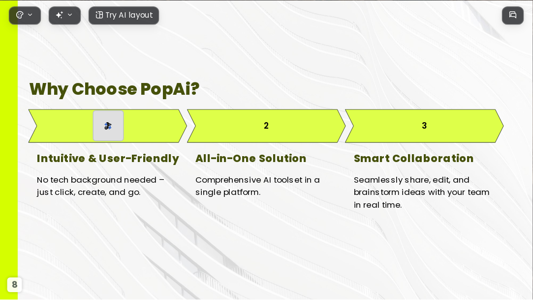 The Business Plan AI Presentation Template for Design Showcase 2026 - Slide 8
