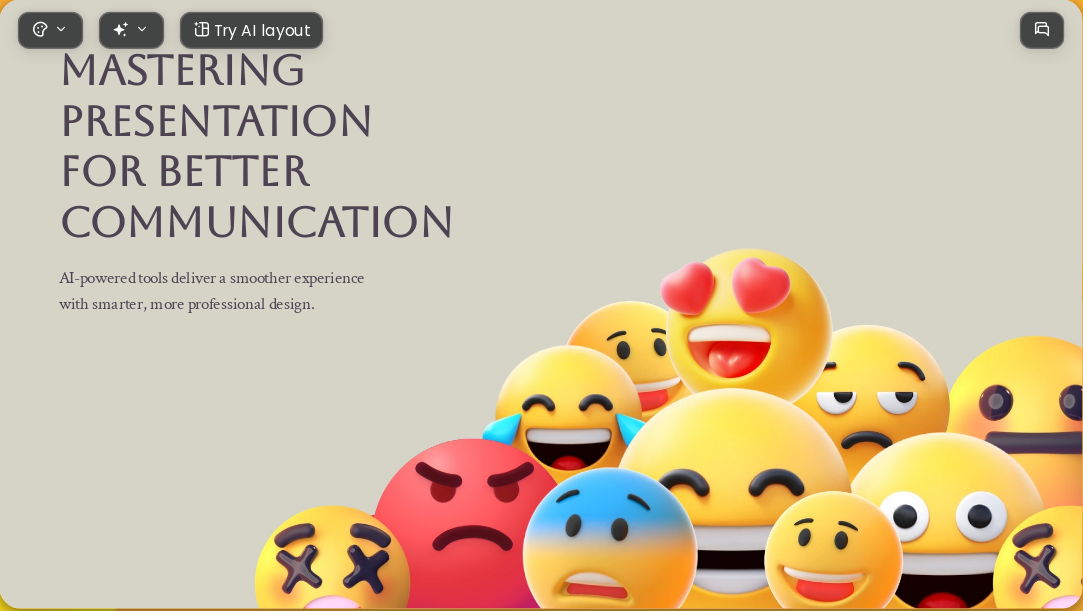 The Emotion Spectrum AI Presentation Template for Teaching Courseware 2026