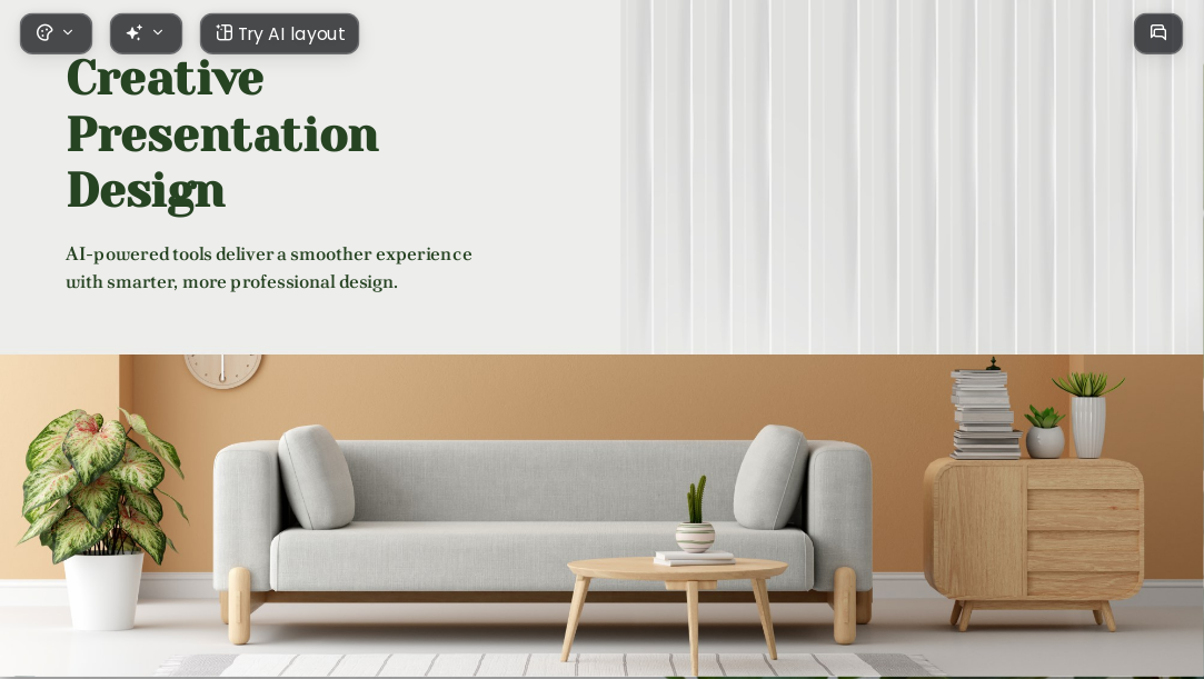 Nordic Nature AI Presentation Template for Artwork Showcase 2026