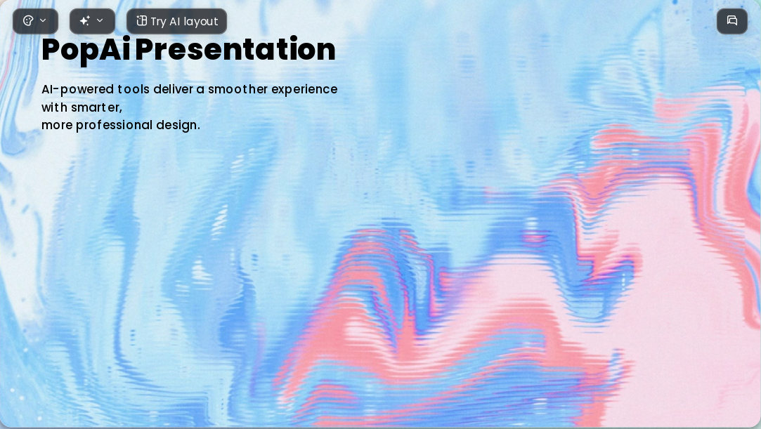 Diffuse Texture Gradient AI Presentation Template for Academic Report 2026