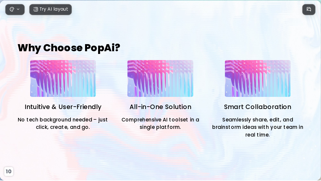 Diffuse Texture Gradient AI Presentation Template for Academic Report 2026 - Slide 10