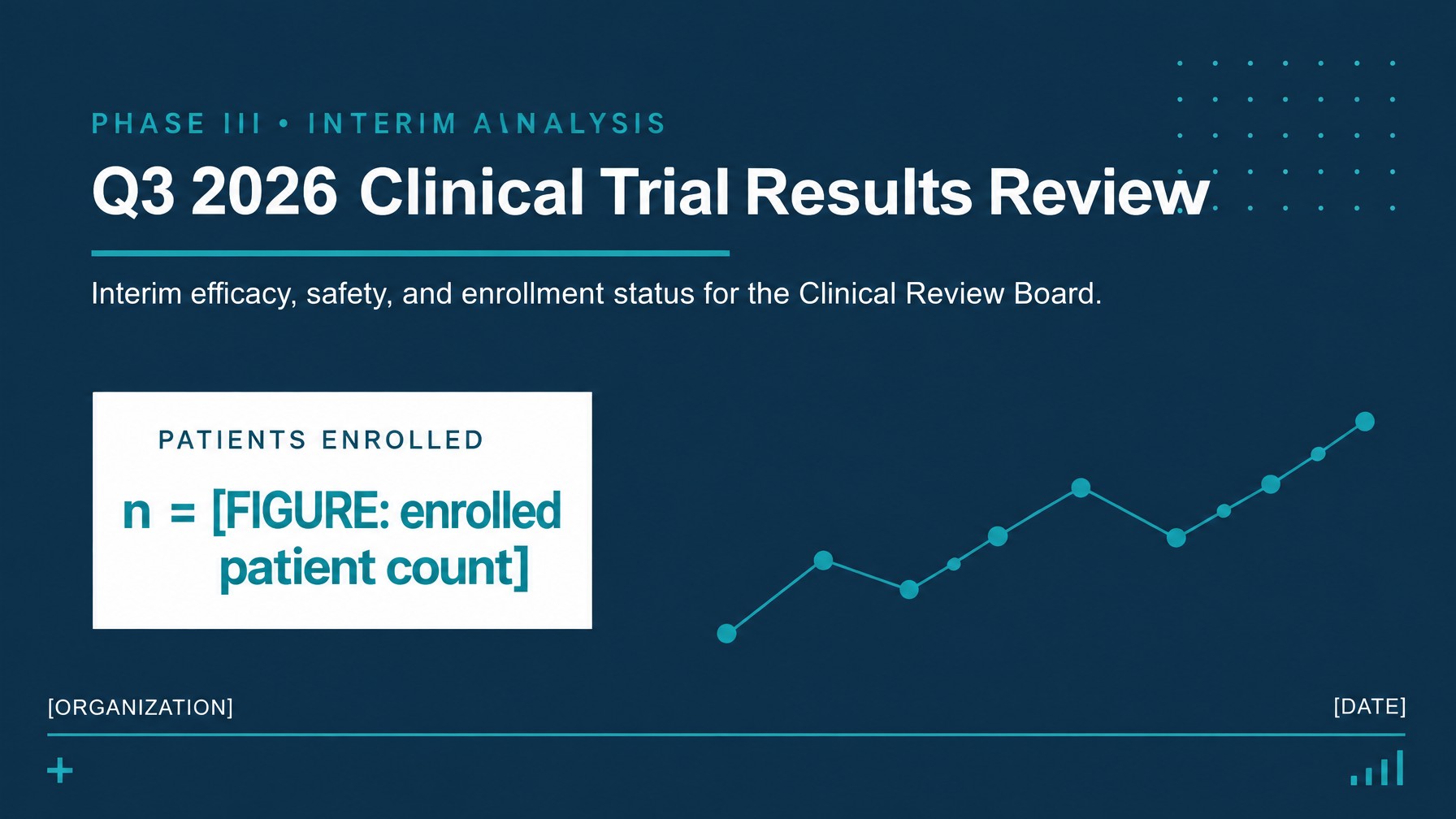 Clinical Trial Results AI Slide Templates for Boards 2026 - Slide 1