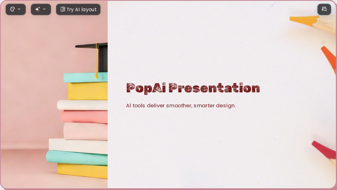 Color Education AI Presentation Template for Academic Report 2026