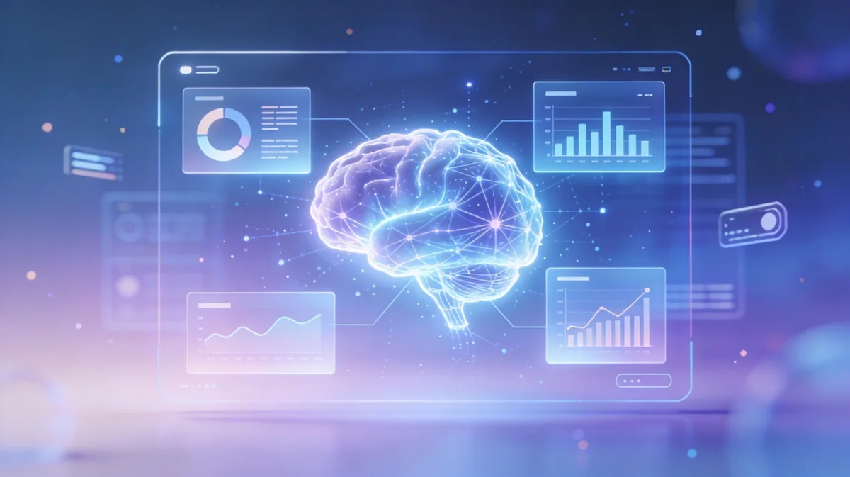 Dashboard showing live data synchronization within a presentation slide